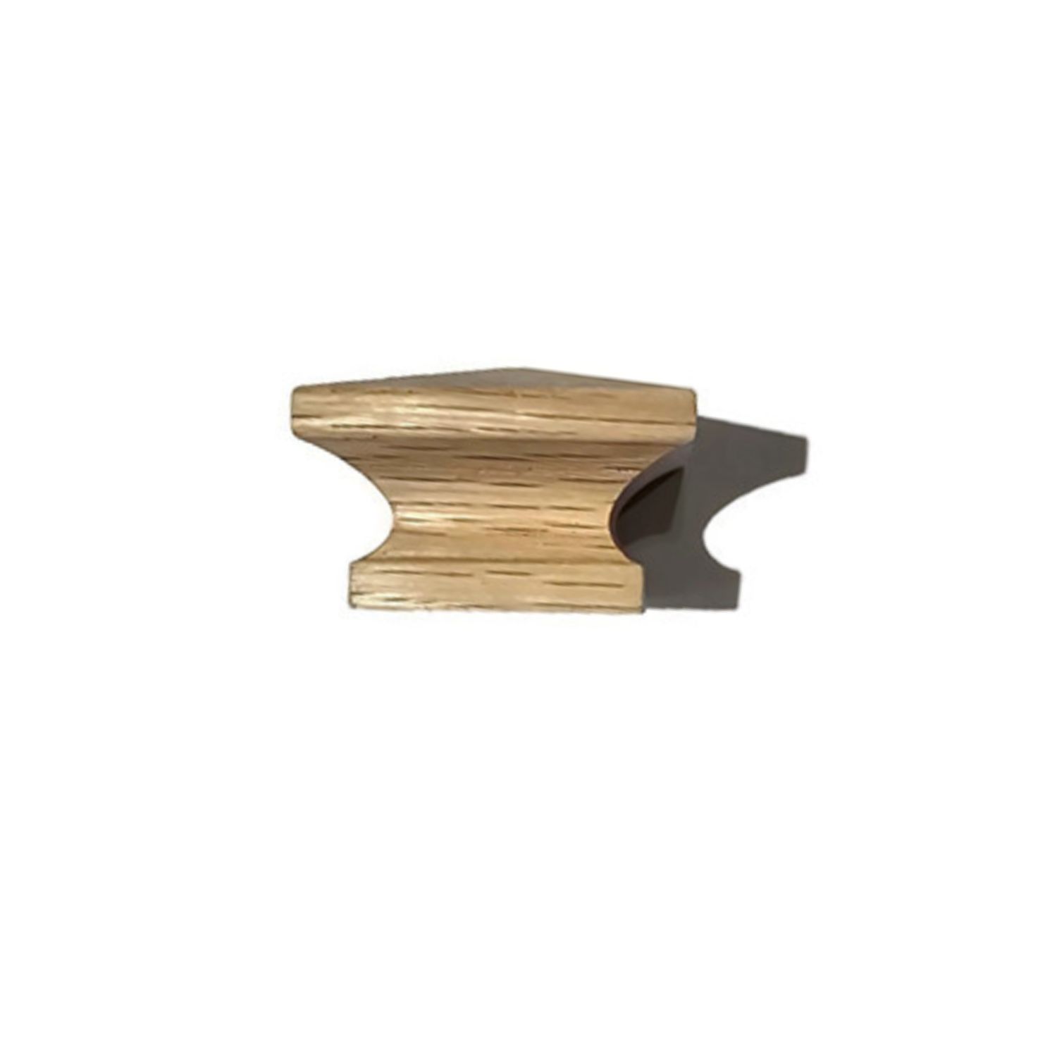 ​1-1/4" Side Grain Mission Style Square Oak Knob