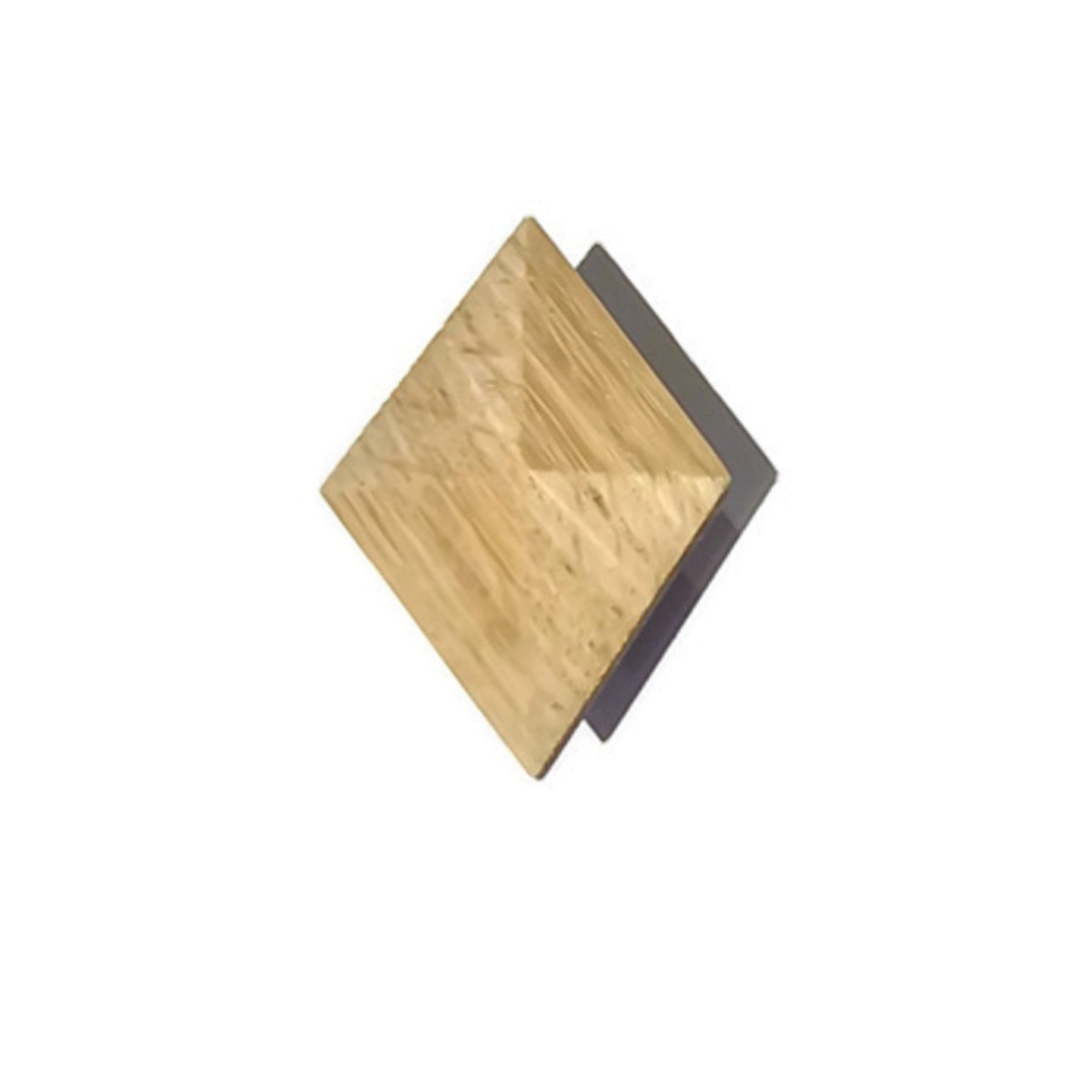 Diamond Shaped Pyramid Oak Knob