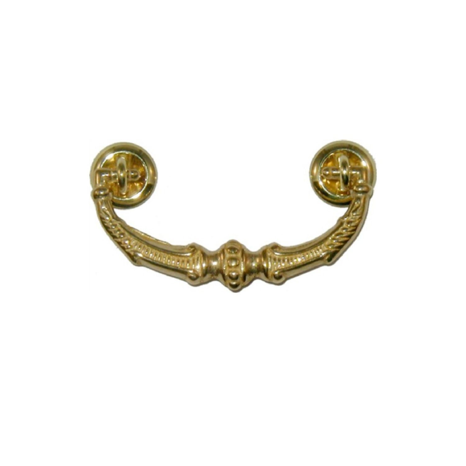 3&quot; Polished Cast Brass Victorian Style BAIL PULL