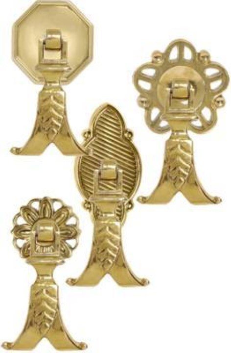 Leaf Drop Pull- Brass