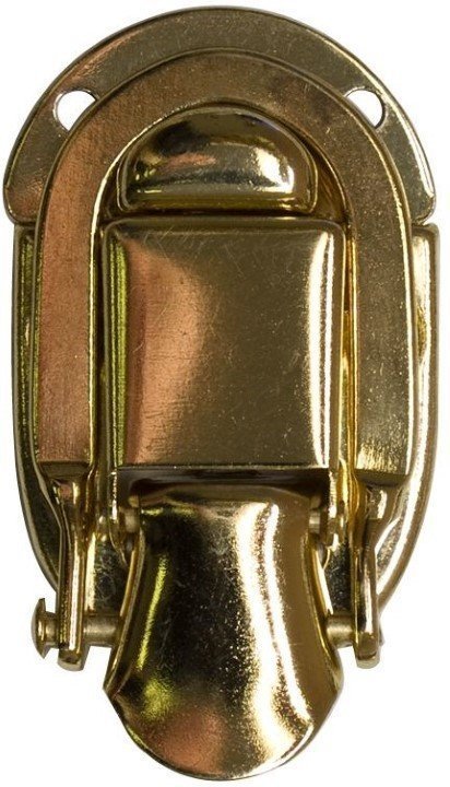 Brass Plated Drawbolt - antique chest, trunk steamer vintage old briefcase, case catch