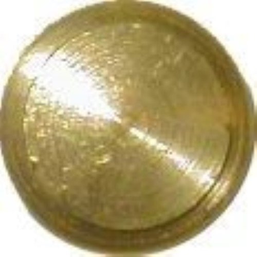 Turned Round Small Drawer Brass Knob - 1/2"