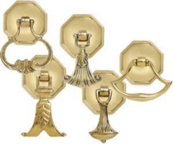 Octagonal Backplate - Brass