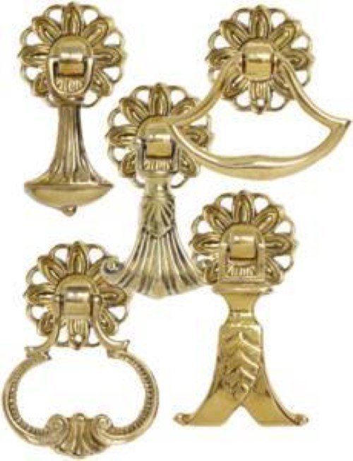 Flower Backplate - Brass