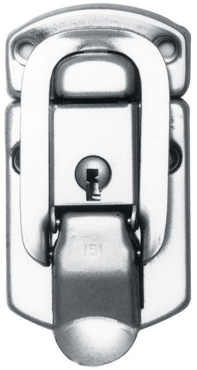 Nickel Plated Locking Drawbolt with Key.