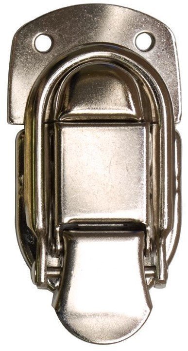 Nickel Plated Stamped Steel Trunk Stop Hinge – Antique Style, Steamer Chest, N-4705