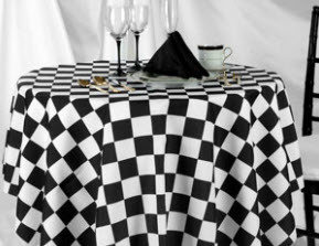 Racing Check Rectangle Tablecloths