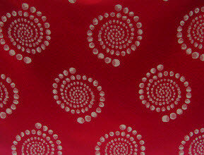 Linens For Less 60"by 60" Square in Crimson Kaleidoscope damask