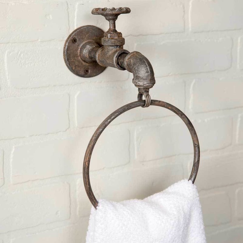 Water Spigot Towel Ring - Set of Two - On Back Order