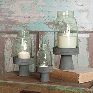 Mason Jar Candle Holders