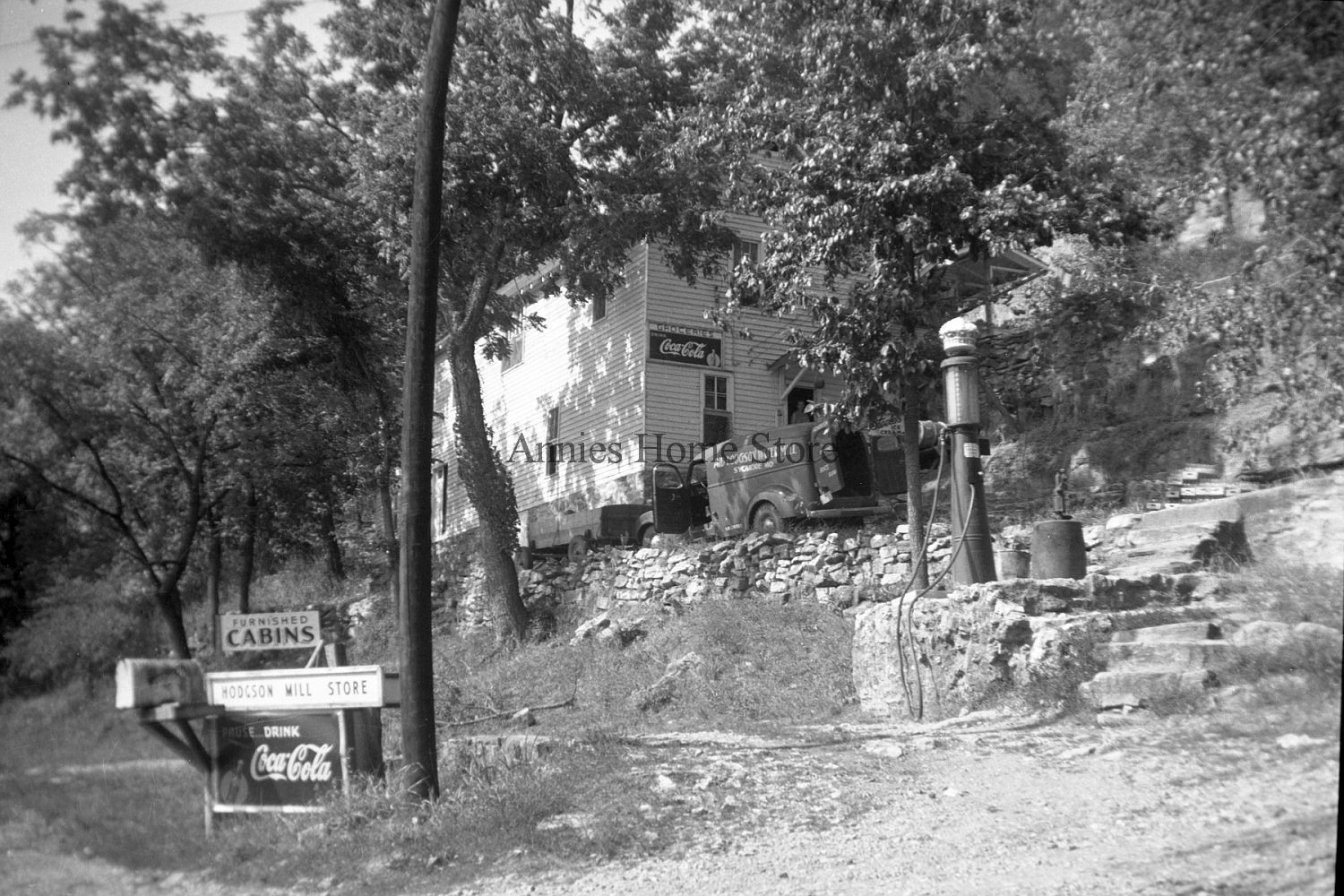 Old General Store with gas pump