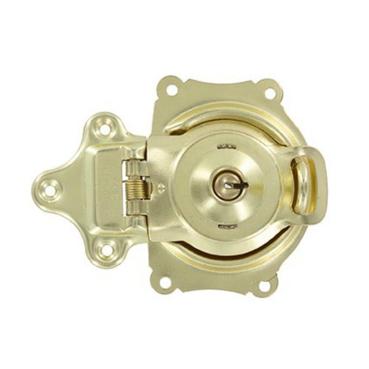 Trunk Lock with Keys - Brass Plated