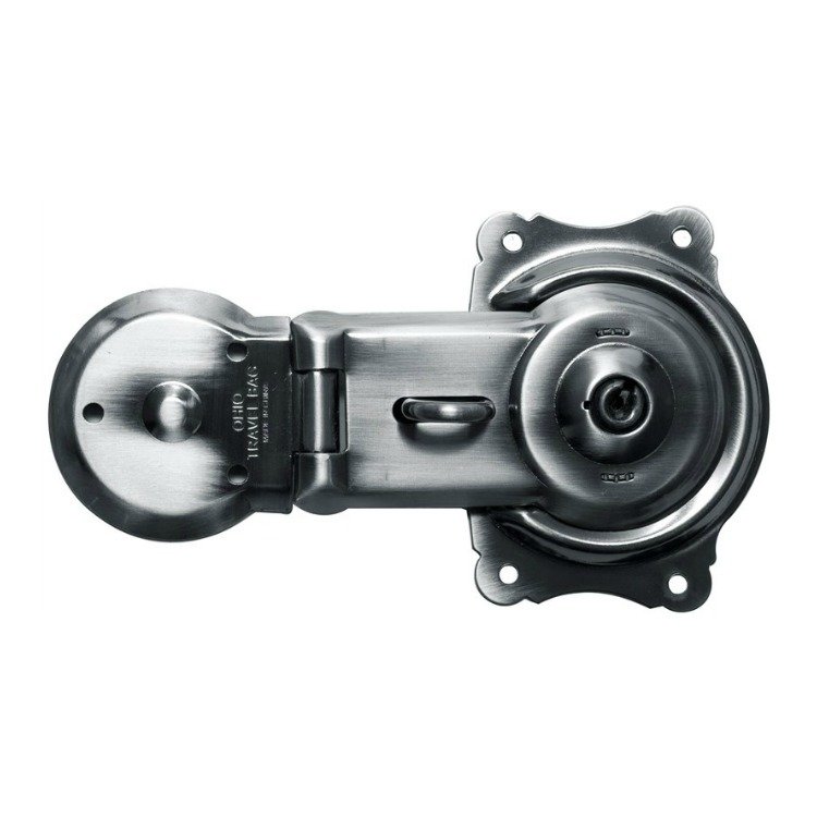 Trunk Lock with Keys - Nickel Plated