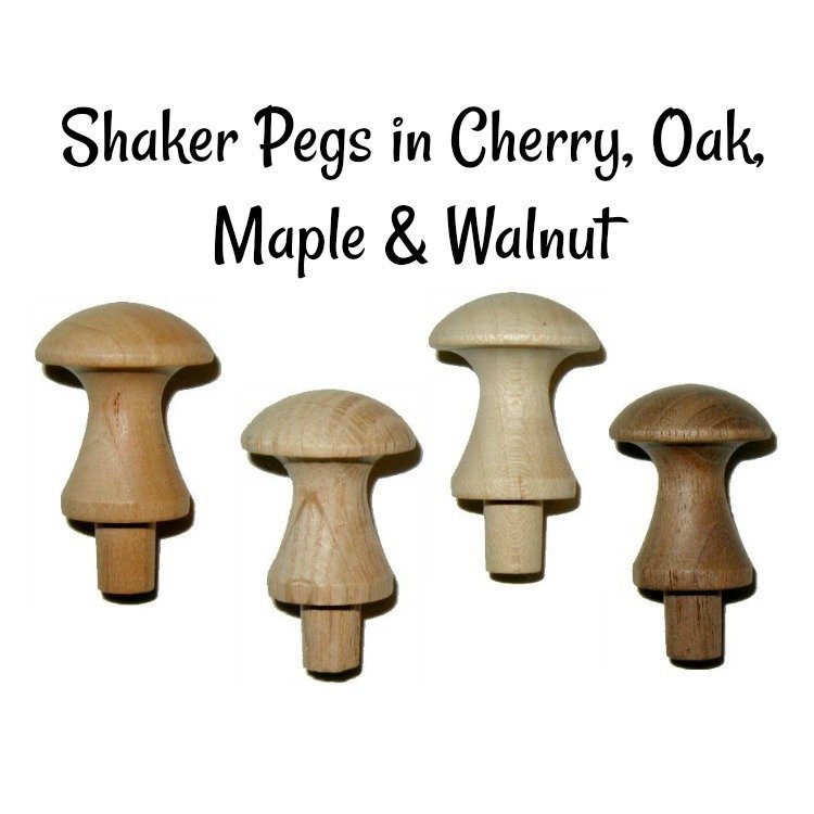 Cherry Wood Grain Shaker Knob - 1-1/8"