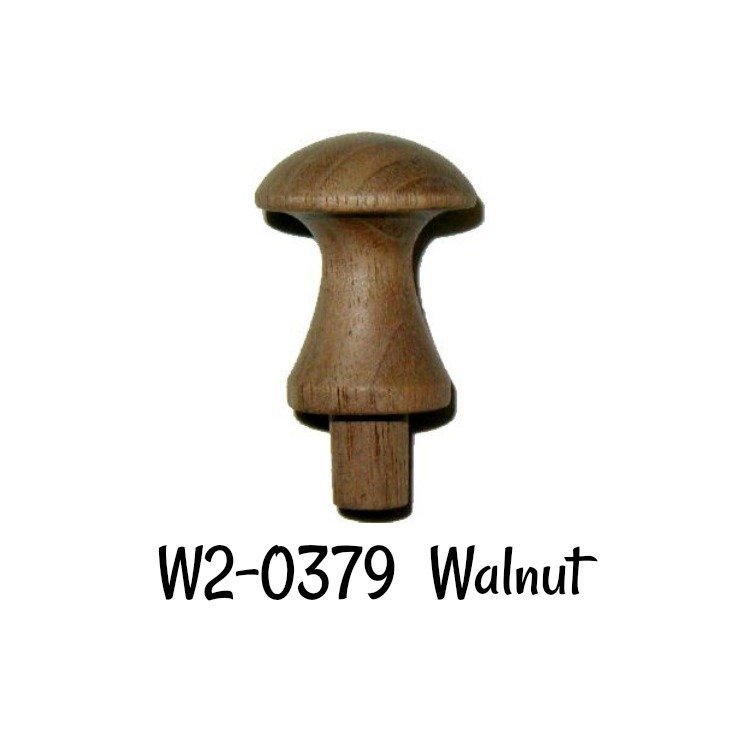 WALNUT Wood Grain Shaker Knob - 1-1/8