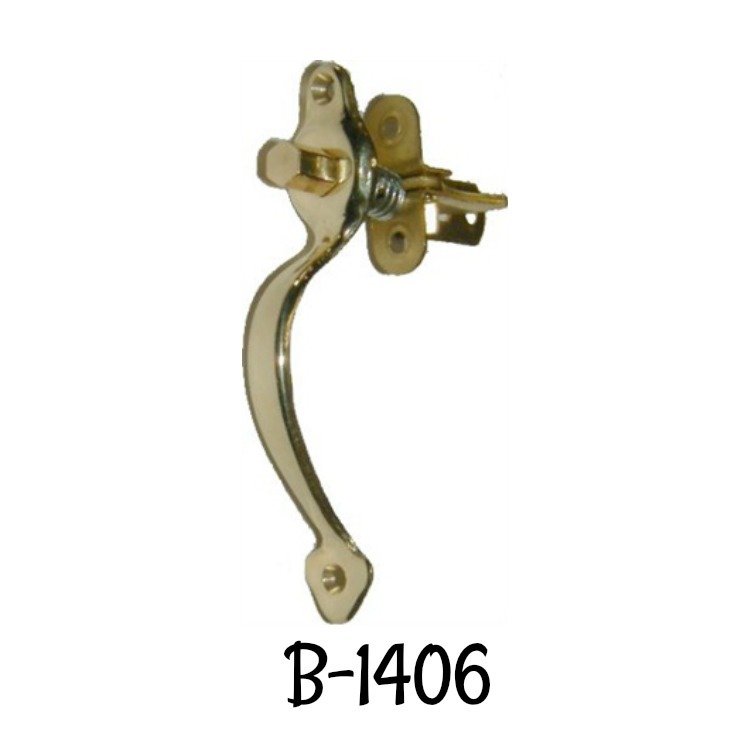Music Cabinet Cast Brass PUSH BUTTON LATCH with pull