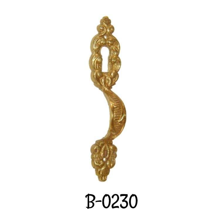 Cast Brass Victorian Style Keyhole Pull