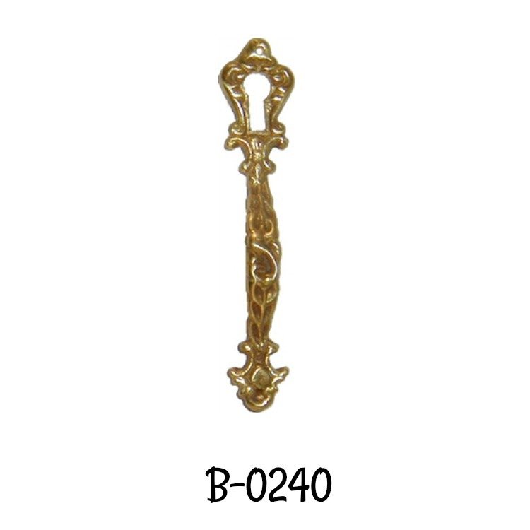 Cast Brass Victorian Style Keyhole Pull