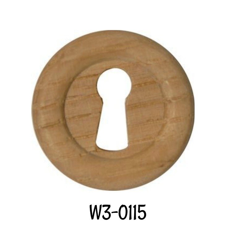 Round Oak Small Keyhole Cover 1-1/16