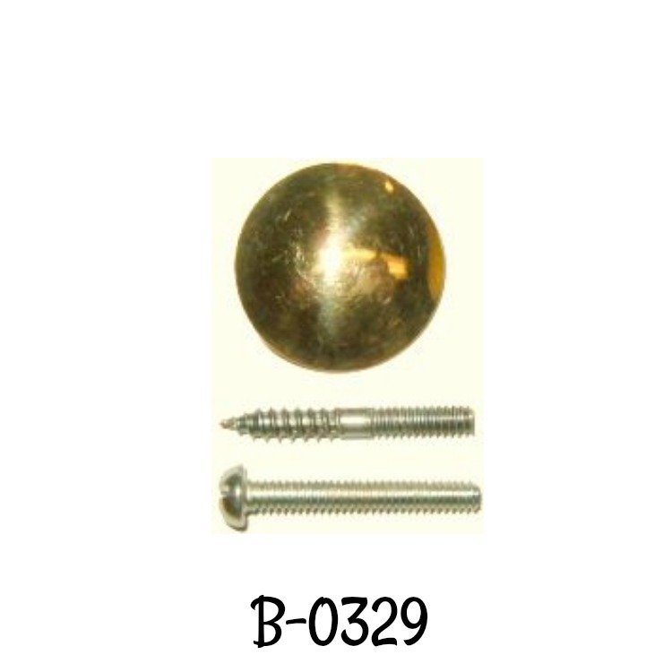 Polished Turned BOOKCASE brass KNOB - 5/8"