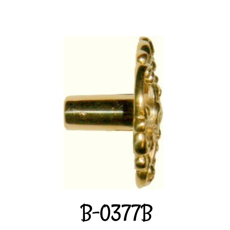 Victorian Style Cast Brass KNOB - 1-3/8" diameter