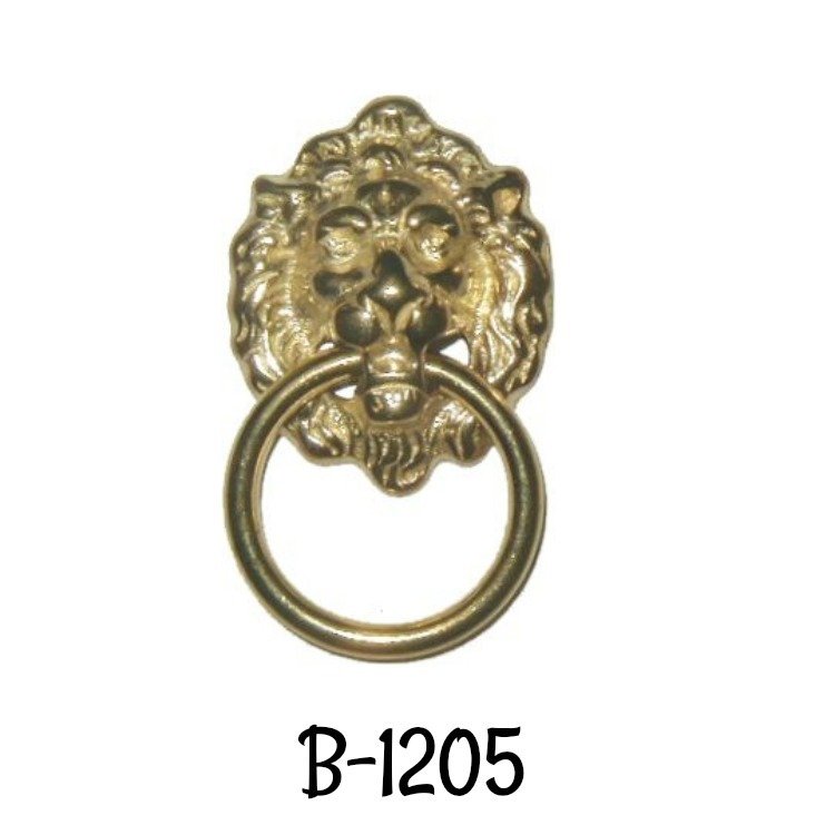 Early American Style Lion Head SINGLE POST RING PULL