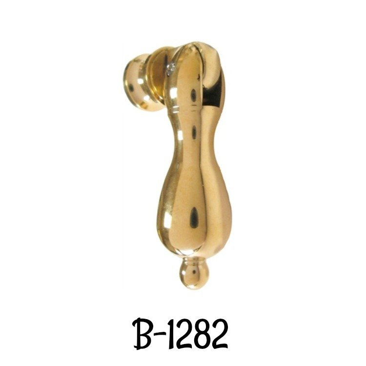 ​Polished Cast Brass Early American Style TEARDROP Pull