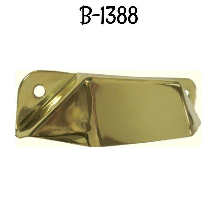 Polished Stamped Brass Bin Pull