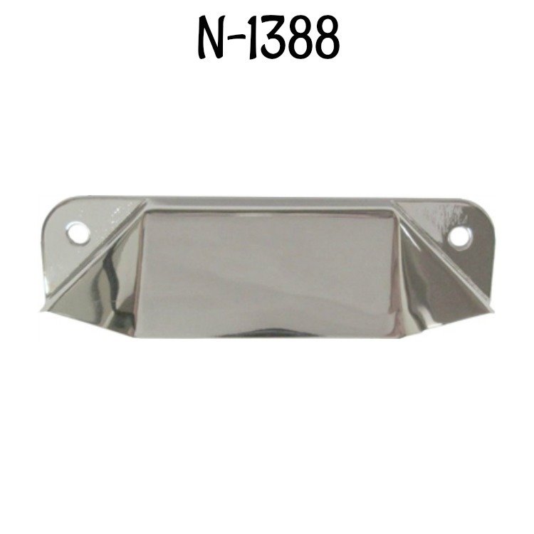 Stamped Nickel Plated Brass Bin Pull