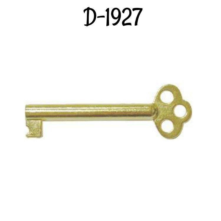 Key - Brass Plated Polished Skeleton Antique