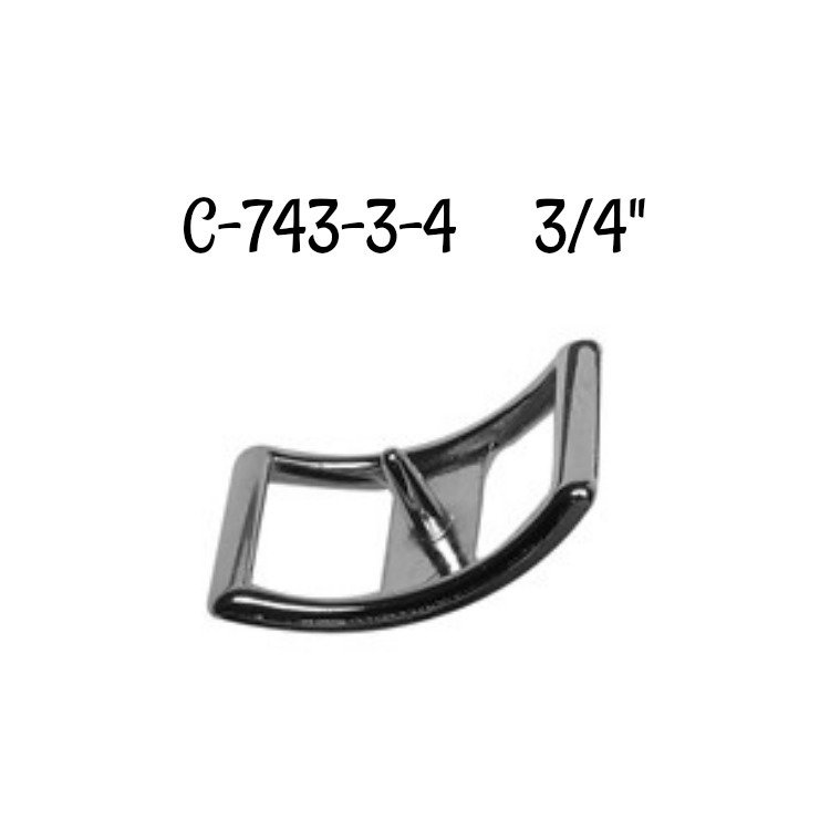 Conway Buckle -  3/4" Buckle, Nickel Plated Conway Buckle