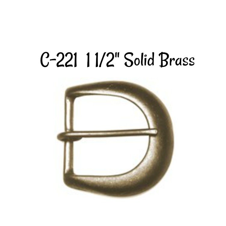 ​Buckle - 1 1/2 Inch Solid Brass Buckle fits 1 1/2" wide strapping.