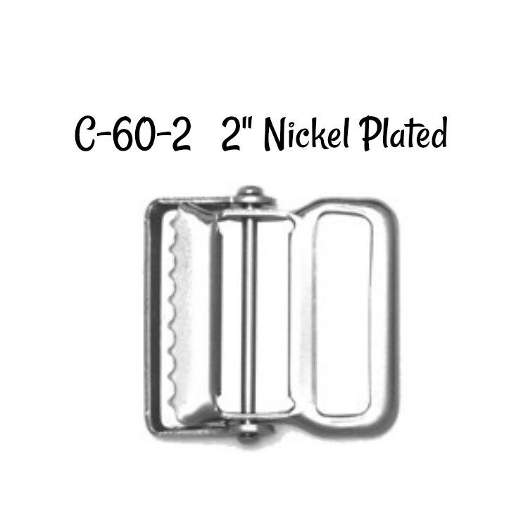 Buckle -2" Inch Nickel Plated Buckle fits 2" wide strapping.