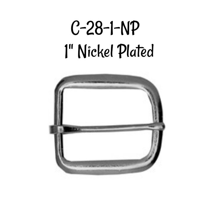 Buckle -1" Inch Nickel Plated Buckle fits 1" wide strapping.