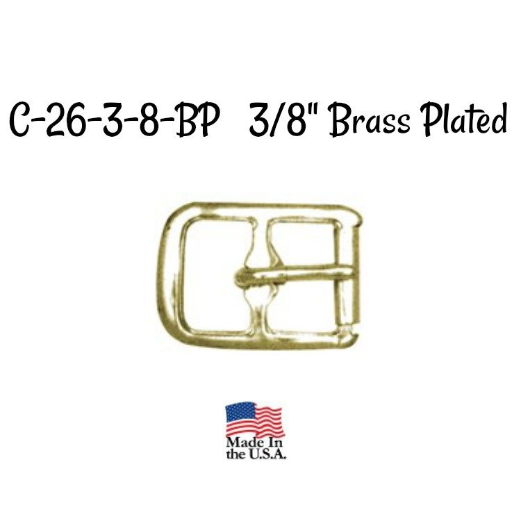 ​Buckle - 3/8 Inch Brass Plated Buckle fits 3/8" wide strapping.