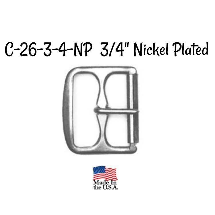 ​Buckle -3/4" Inch Nickel Plated Buckle fits 3/4" wide strapping.