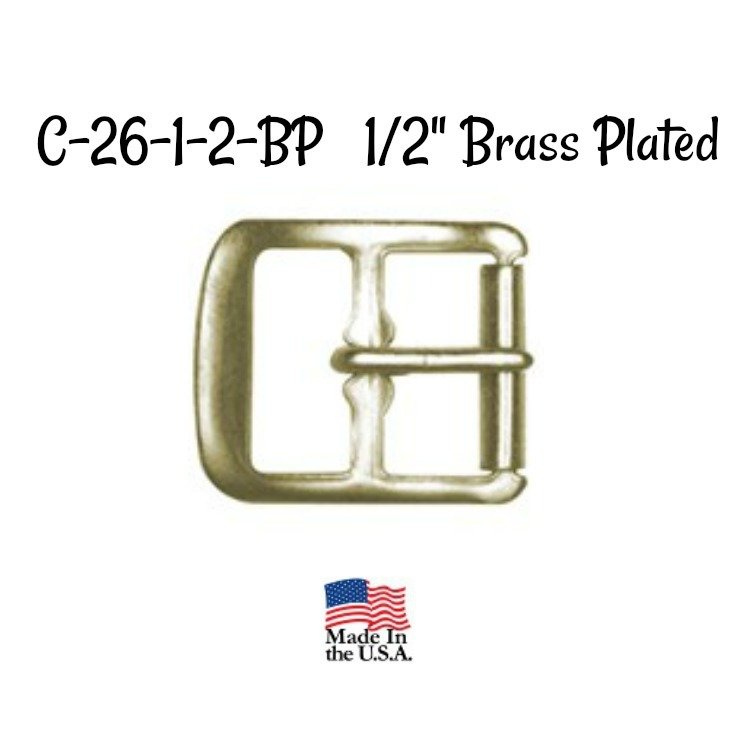 ​Buckle - 1/2" Inch Brass Plated Buckle fits 1/2" wide strapping.