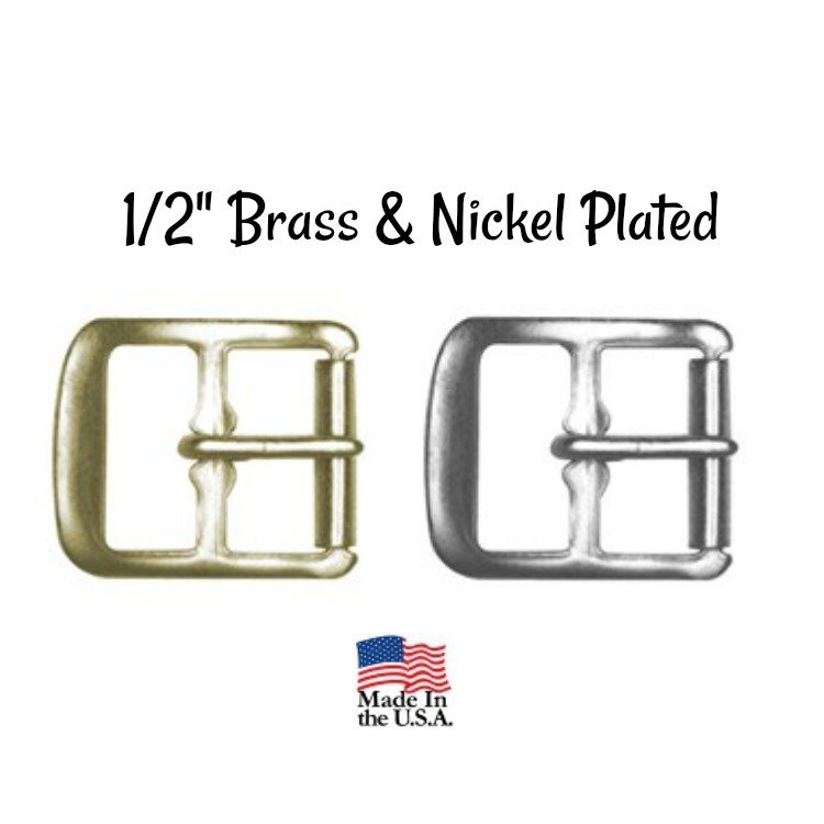 ​Buckle - 1/2" Inch Brass Plated Buckle fits 1/2" wide strapping.