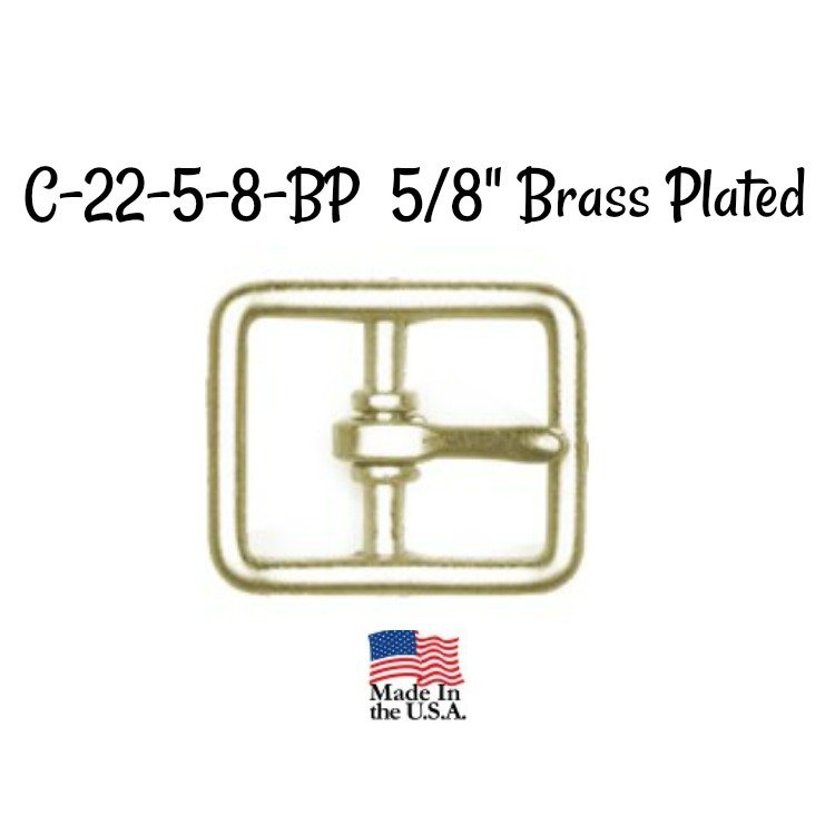 ​Buckle - 5/8" Inch Brass Plated Buckle fits 5/8" wide strapping.