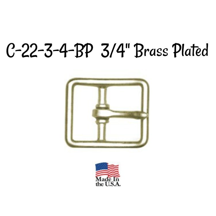 ​Buckle - 3/4" Inch Brass Plated Buckle fits 3/4" wide strapping.
