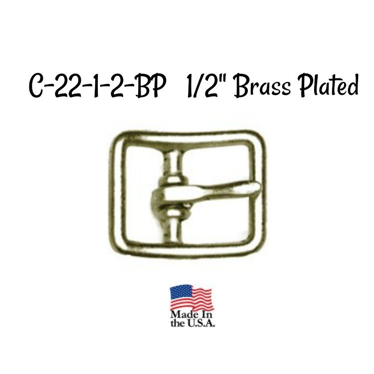 ​Buckle - 1/2" Inch Brass Plated Buckle fits 1/2" wide strapping.