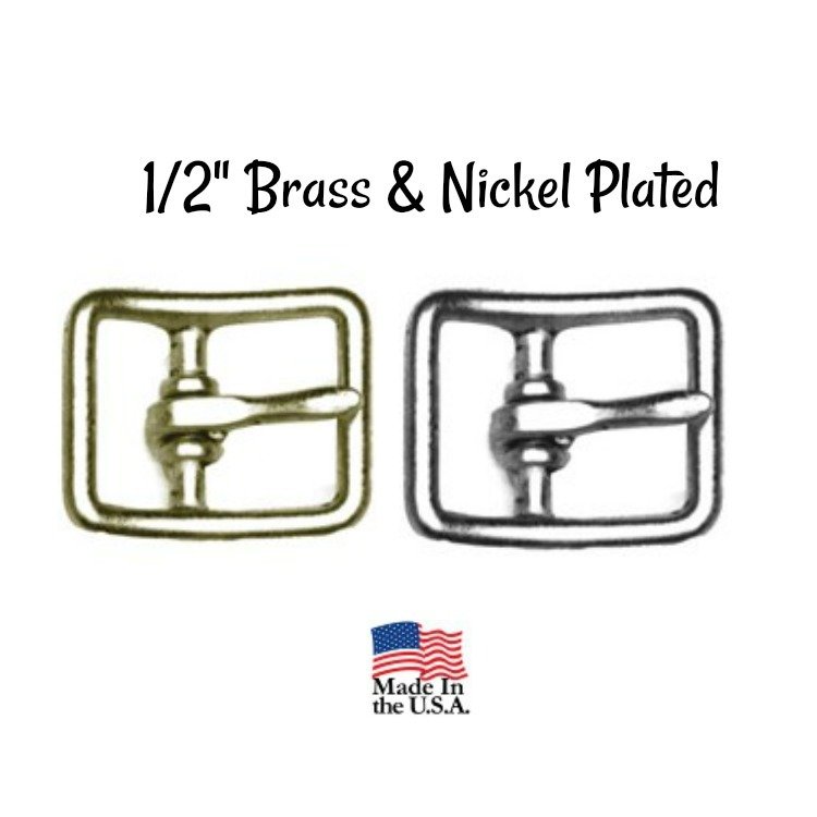 ​Buckle - 1/2" Inch Brass Plated Buckle fits 1/2" wide strapping.