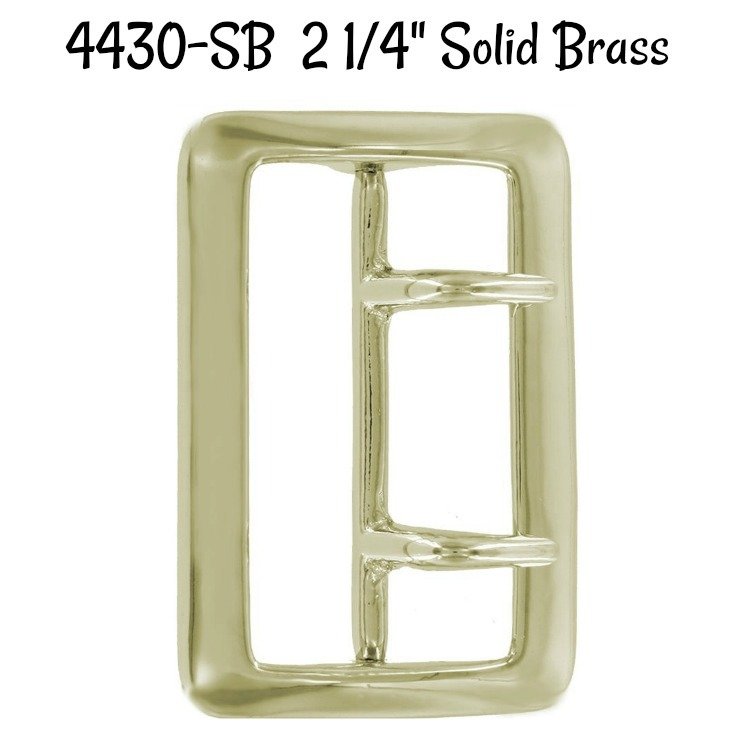 ​Buckle - 2 1/4" Inch Solid Brass Buckle fits 2 1/4" wide strapping.