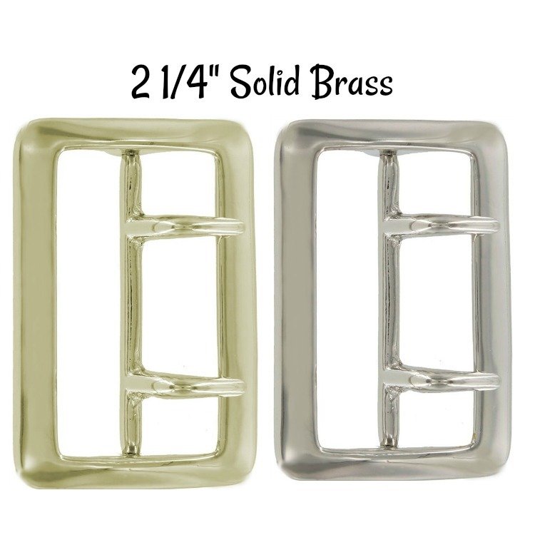 ​Buckle - 2 1/4" Inch Solid Brass Buckle fits 2 1/4" wide strapping.