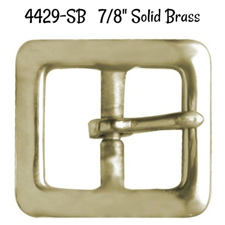 ​Buckle - 7/8" Inch Solid Brass Buckle fits 7/8" wide strapping.
