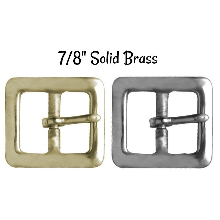 ​Buckle - 7/8" Inch Solid Brass Buckle fits 7/8" wide strapping.