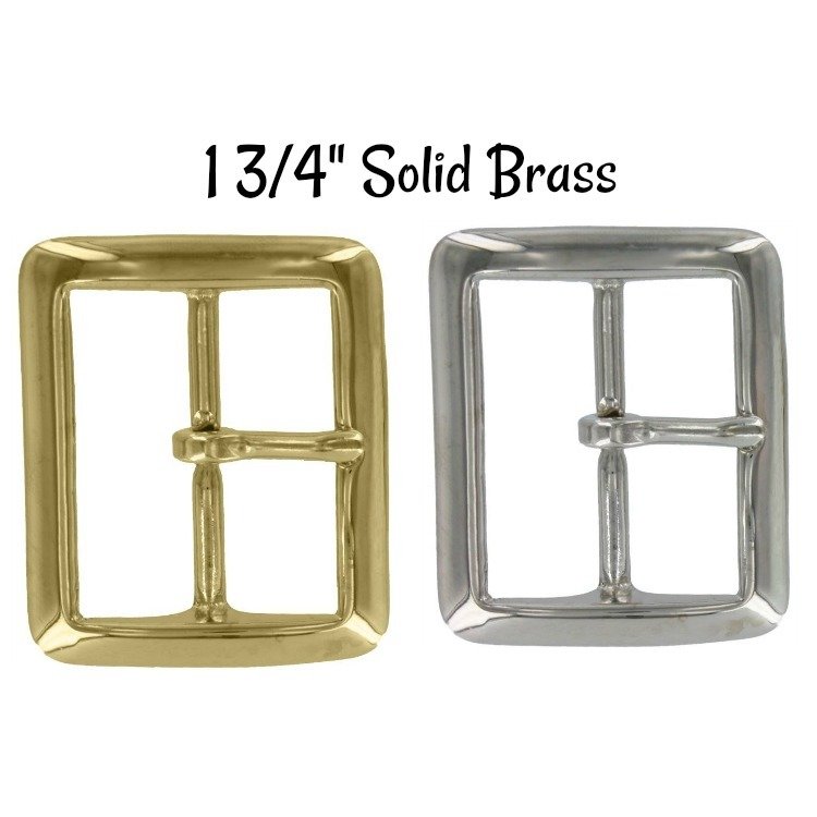 Buckle - 1 3/4" Inch Solid Brass Buckle fits 1 3/4" wide strapping.