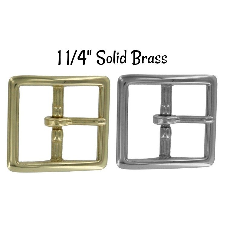 ​Buckle - 1 1/4" Inch Solid Brass Buckle fits 1 1/4" wide strapping.