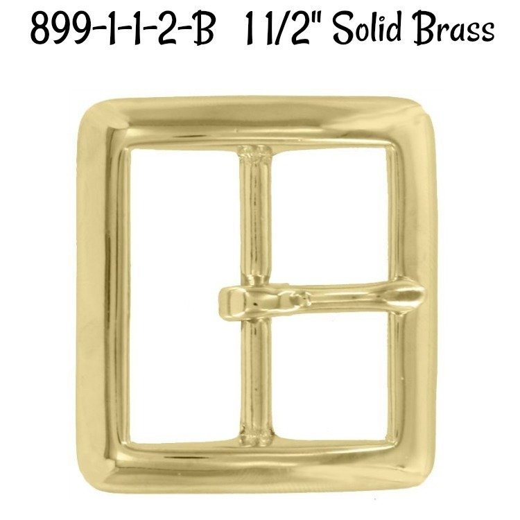 ​Buckle - 1 1/2" Inch Solid Brass Buckle fits 1 1/2" wide strapping.