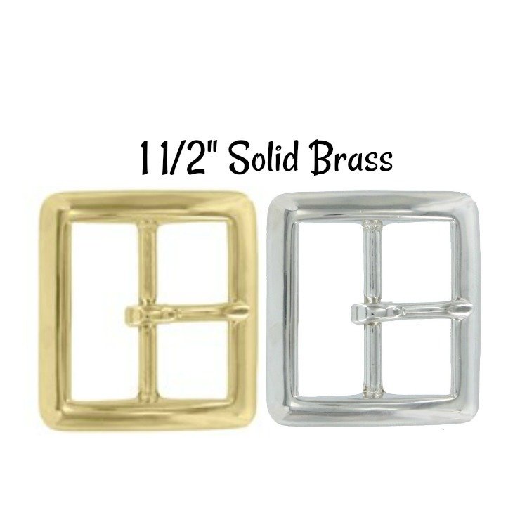 ​Buckle - 1 1/2" Inch Solid Brass Buckle fits 1 1/2" wide strapping.